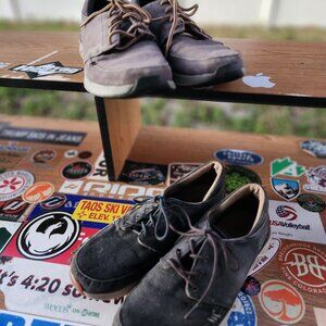 Reef Boat Loafer Slip-On Tie Cushion Shoes 2 pairs M11- DARK BLUE + GRAY